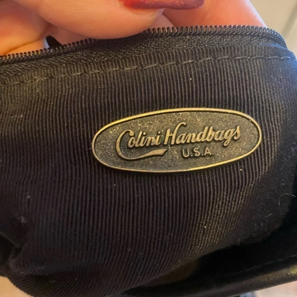 Colini HANDBAGS BLACK & GOLD LEATHER BAG WITH BOW - Picture 9 of 9